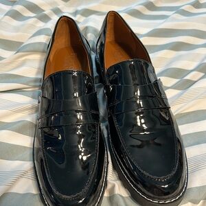 Black Patent Leather Loafers